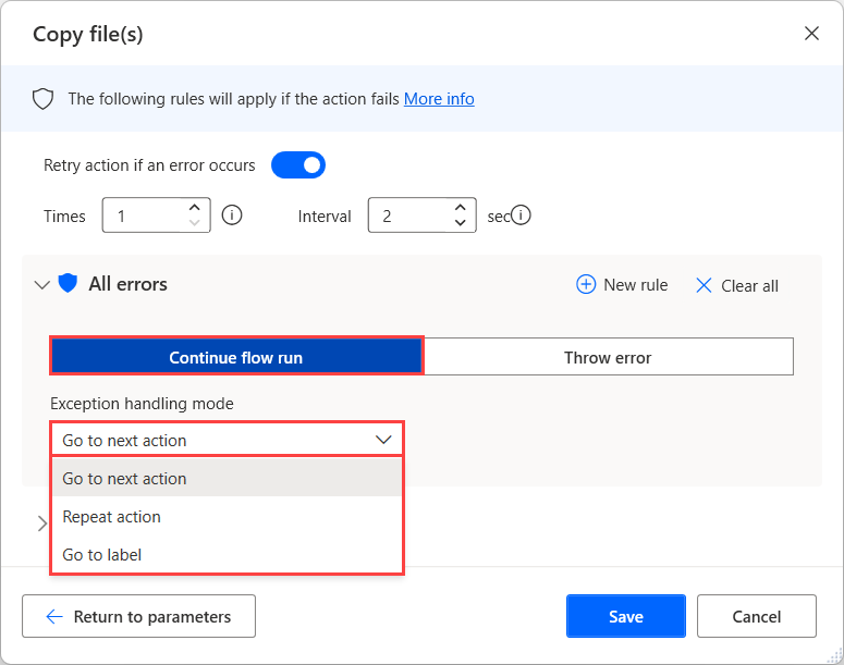 Actions and the actions pane power automate microsoft learn