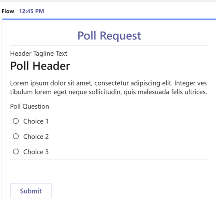 Poll generator sample - Power Automate | Microsoft Learn