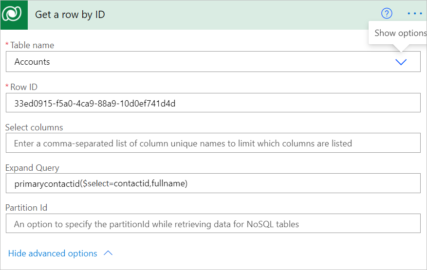 Get Row By Column Value