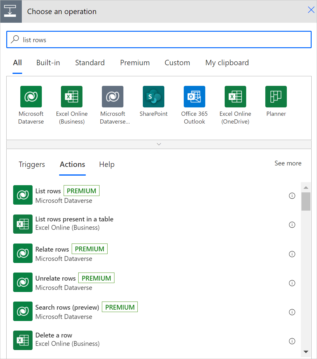 Filter Query List Rows Excel Power Automate