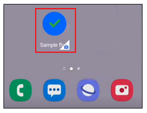 Screenshot of the widget on your home screen.