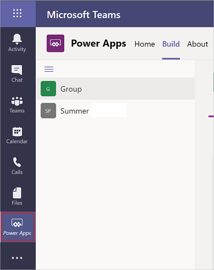 Select Power Apps.