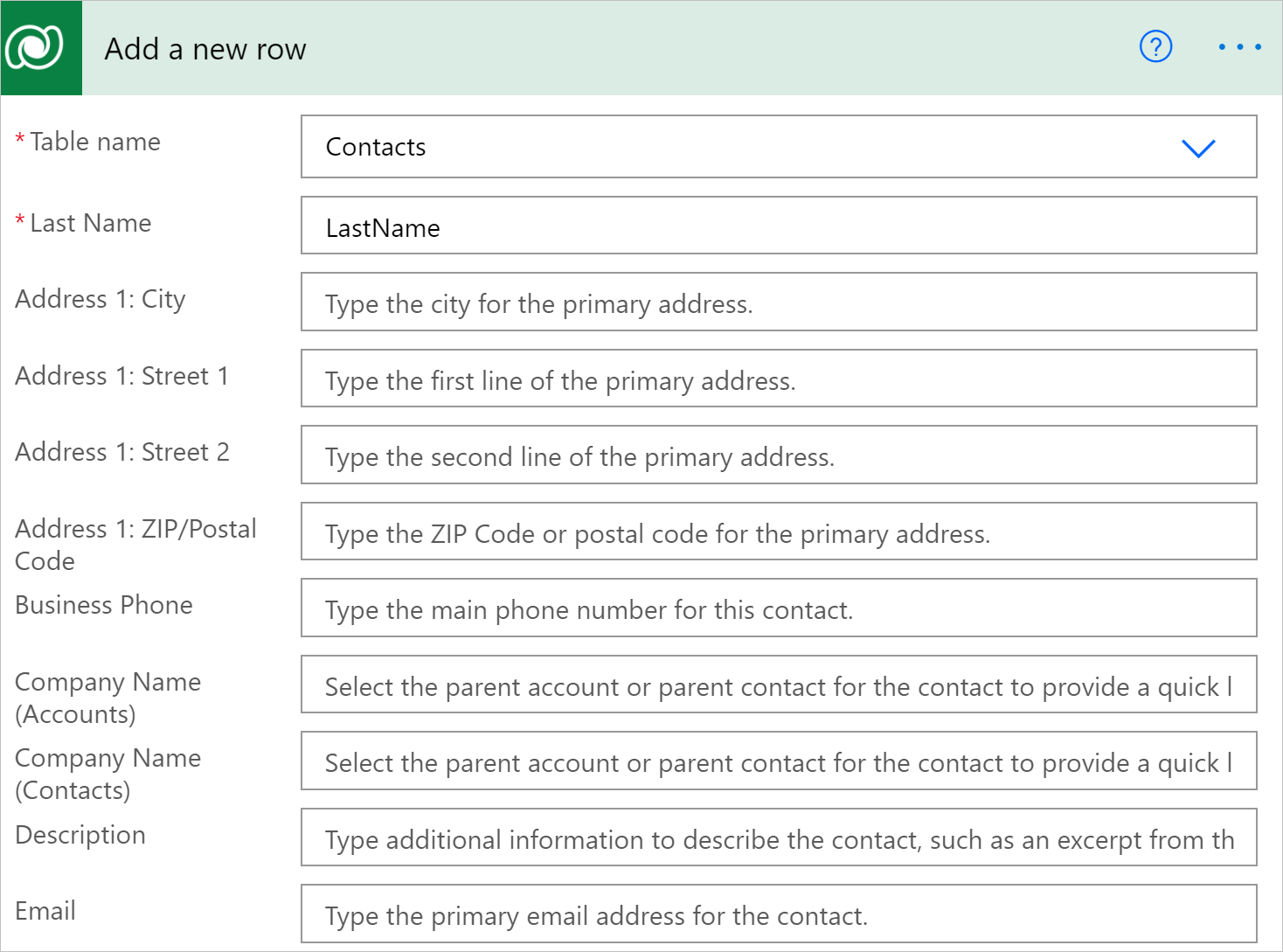 Polymorphic column notation.