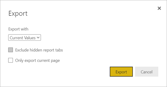 Select what to Export