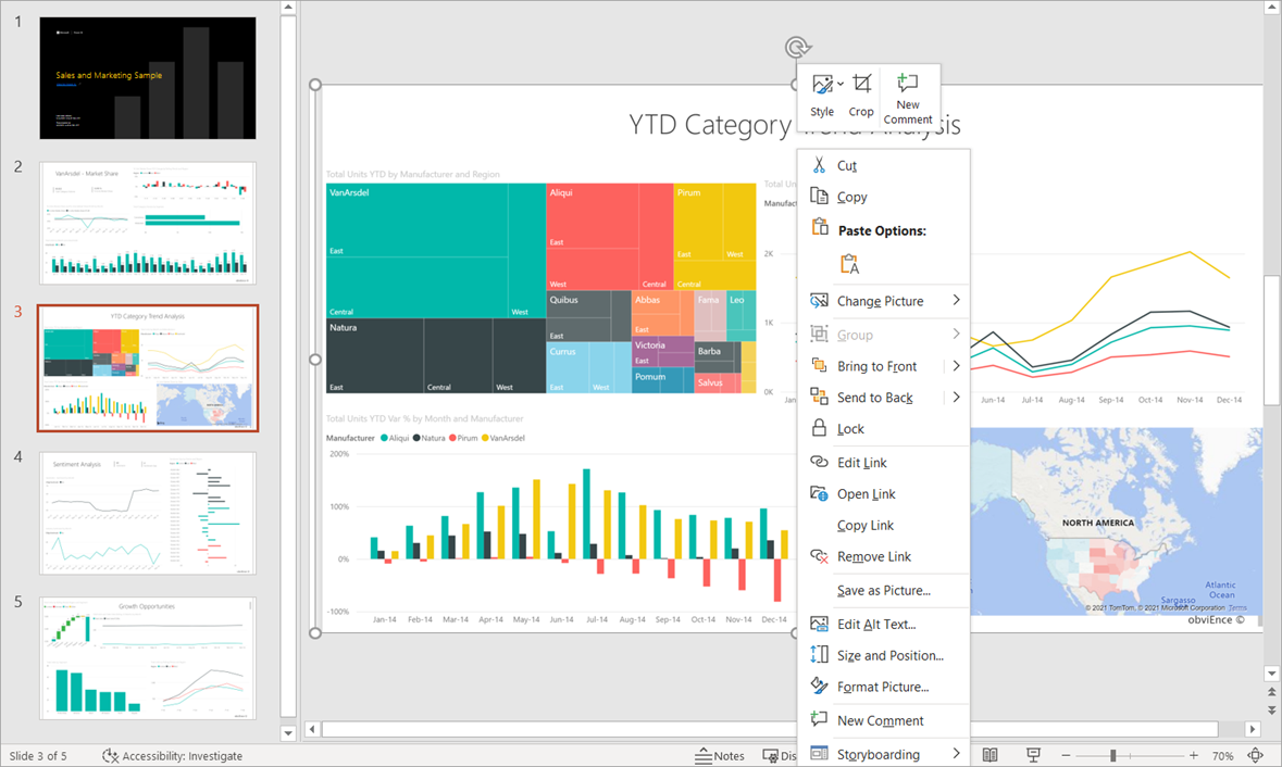 power bi create presentation