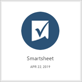 Power BI Smartsheet app tile