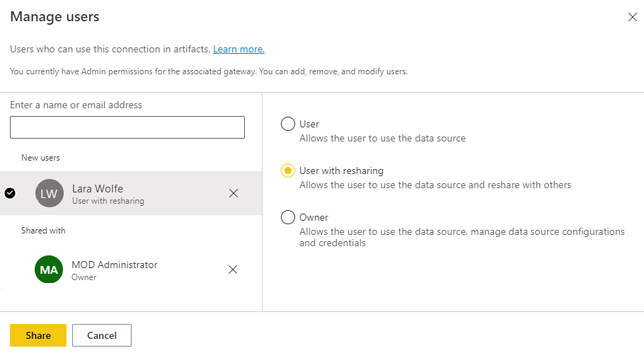 Add or remove a gateway data source - Power BI | Microsoft Learn