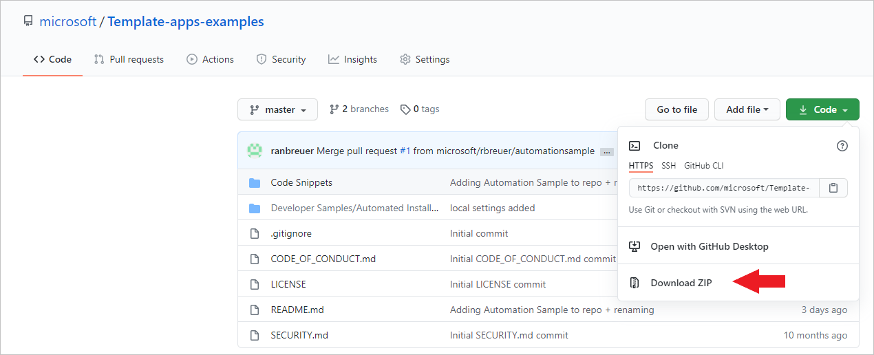 Screenshot that shows the automated installation Azure Functions sample.