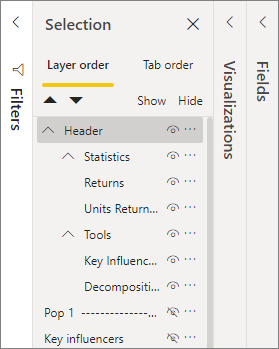 Screenshot showing nesting groups.