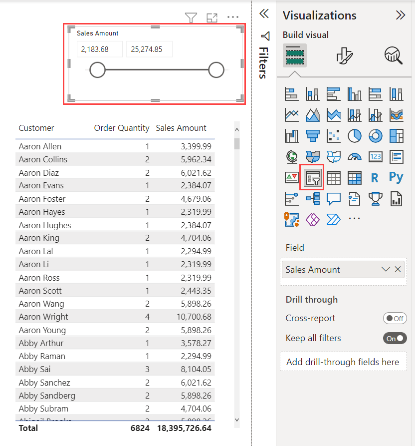 Create a numeric or date range slicer in Power BI - Power BI | Microsoft  Learn