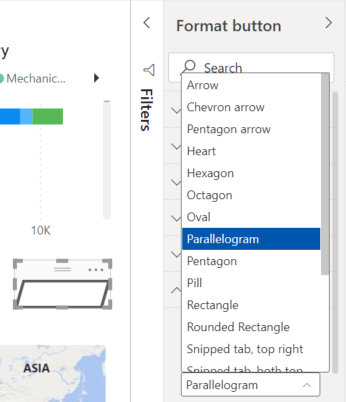 Customize buttons in Power BI reports - Power BI