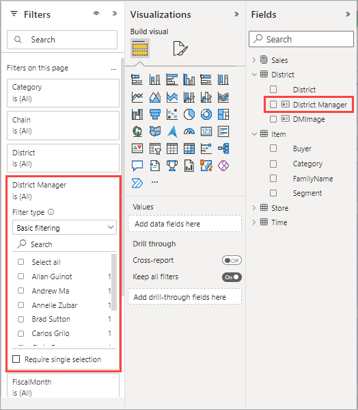 Add a filter to a report in Power BI - Power BI | Microsoft Learn