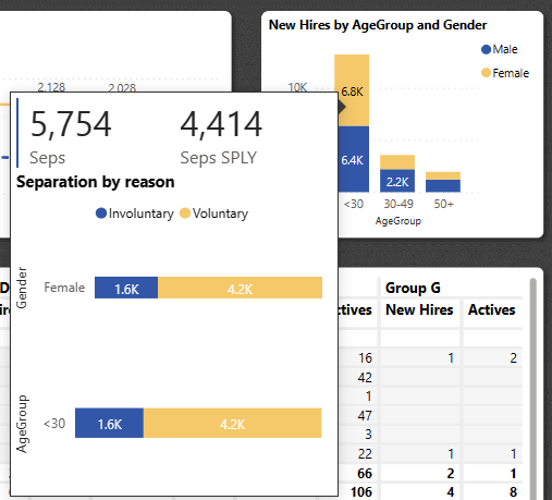 Screenshot shows the report page tooltip as configured for this visual.