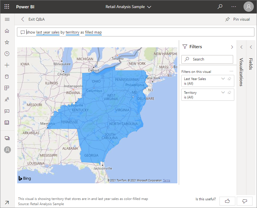 Q&A featured question answered: map visualization.