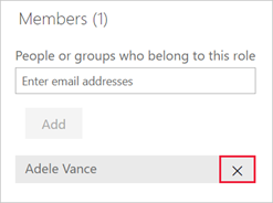 Screenshot showing how to remove a member.