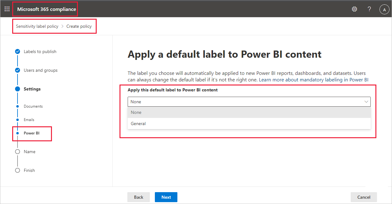 Power Bi Default Font Size