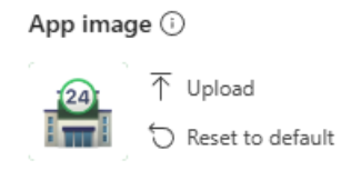 Screenshot showing how to reset the org app image.