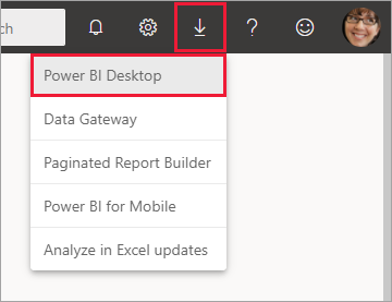 Screenshot of Microsoft Store showing the Power B I Desktop download option.