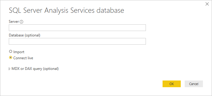 Screenshot shows the SQL Server Analysis Services database window.