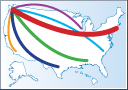 Screenshot showing map that varies line color and width.