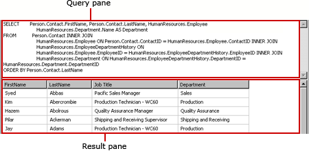 Diagram of generic query designer, for relational data query.