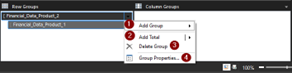 Screenshot showing Add group in the Grouping pane.