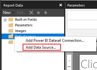 Screenshot showing Add data source.