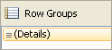 Screenshot of a Row Groups, table with 1 static, 1 dynamic row.