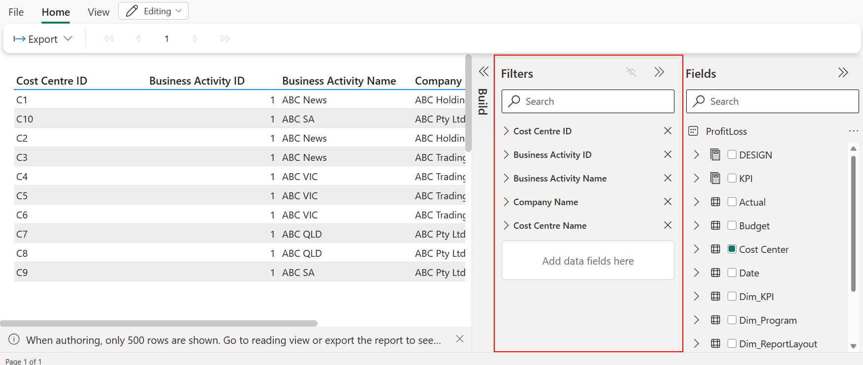 Add filters when you create paginated reports in the Power BI service - Power  BI | Microsoft Learn