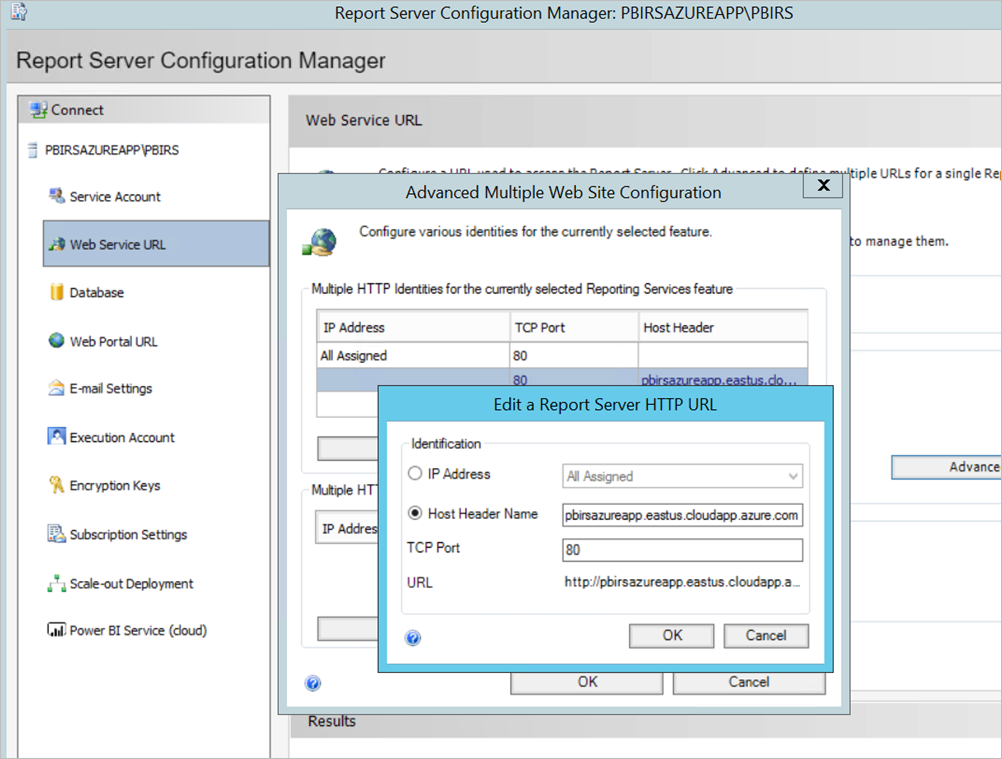 Report Server Configuration Manager