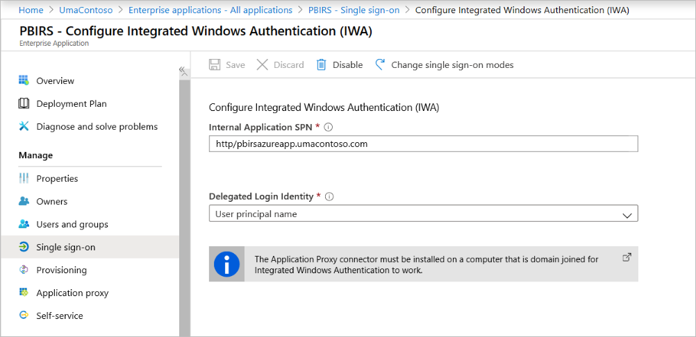 Configure Integrated Windows Authentication