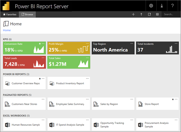 Manage content in the Power BI Report Server web portal - Power BI |  Microsoft Learn