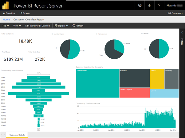 Create a Power BI report for Power BI Report Server - Power BI | Microsoft  Learn