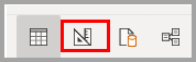 Screenshot of the design view icon in the datamart editor.