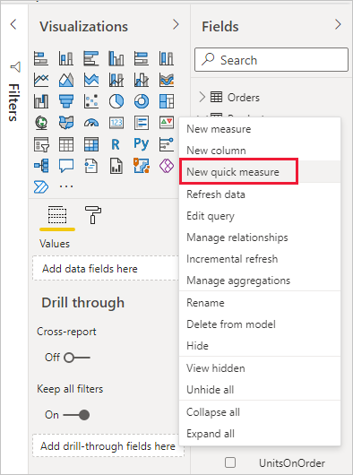 Use quick measures for common and powerful calculations - Power BI