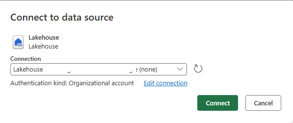 Connection edit screen
