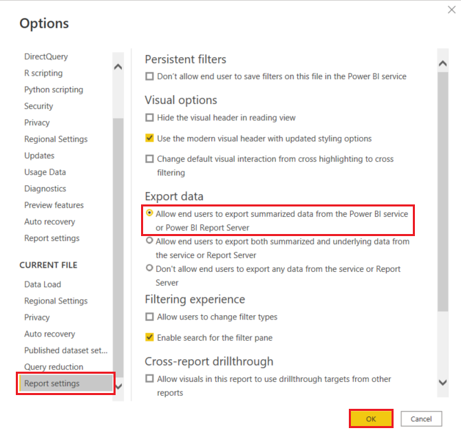 Export Data From A Power Bi Visualization - Power Bi | Microsoft Learn