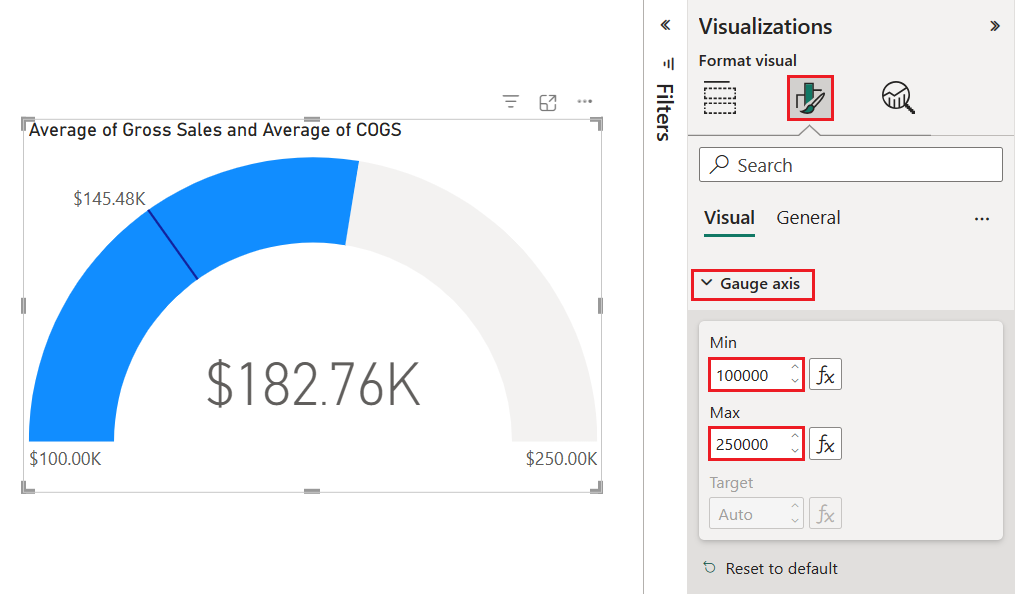 Radial gauge charts in Power BI Power BI Microsoft Learn