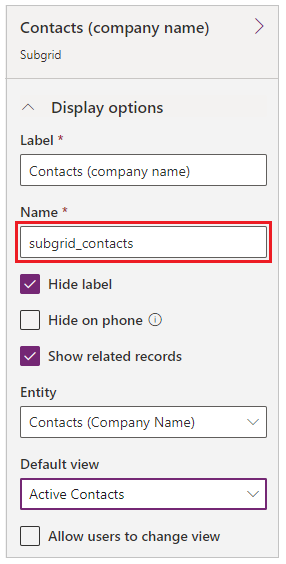 Add subgrid metadata.