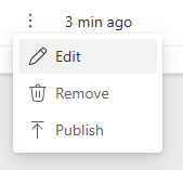 Screenshot that shows the agent menu and the Edit option.