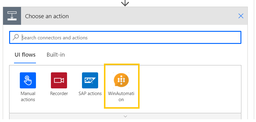 New action for WinAutomation