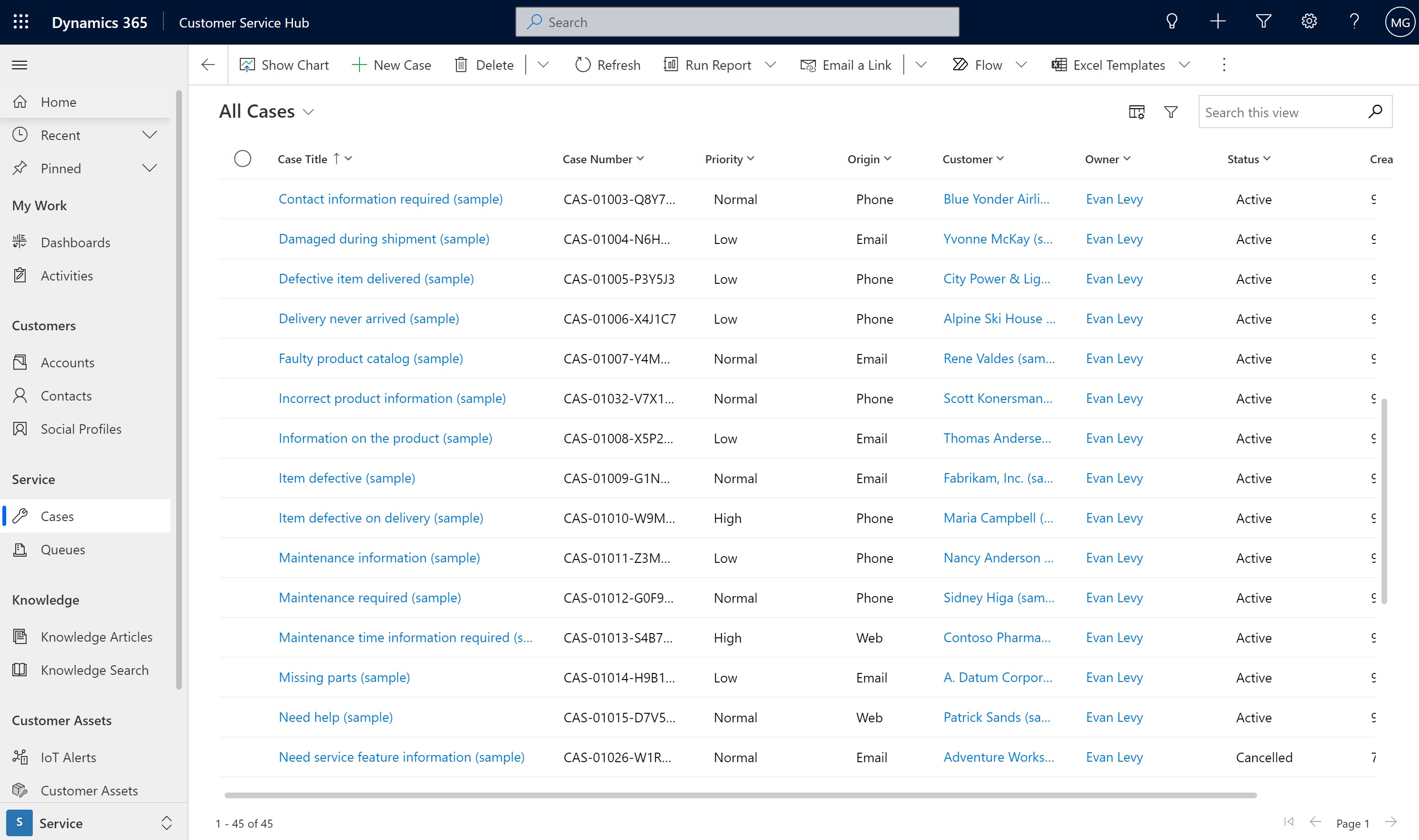 New read-only grid control in a view page.