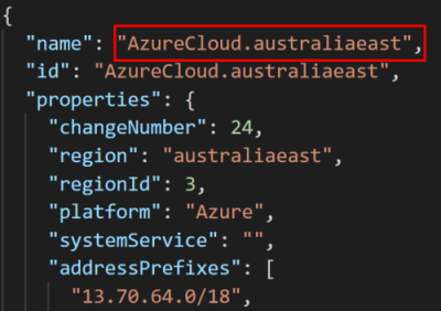 PowerPlatformInfra service tag for Power Platform IPs