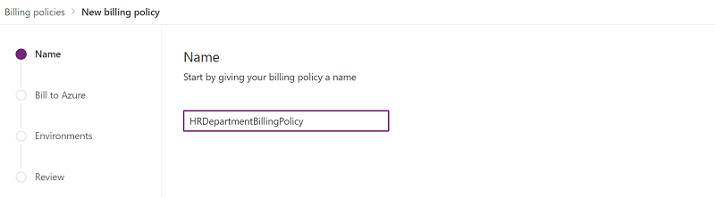 Name the new billing policy