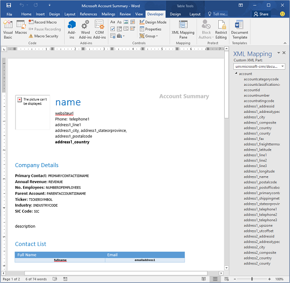 use-word-templates-to-create-standardized-documents-power-platform