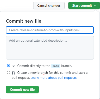 Commit changes.