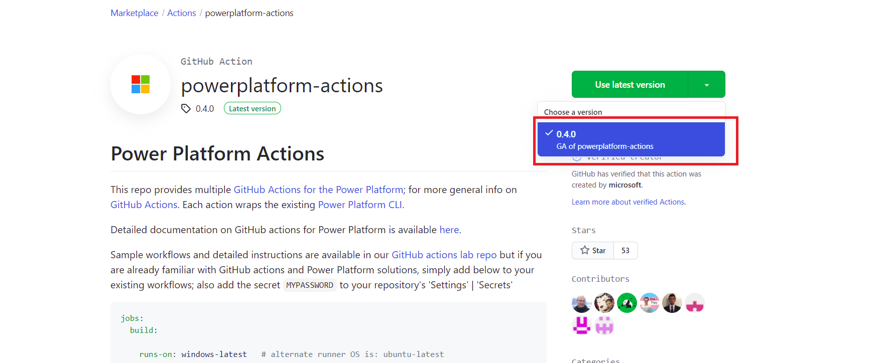 GitHub Actions Install