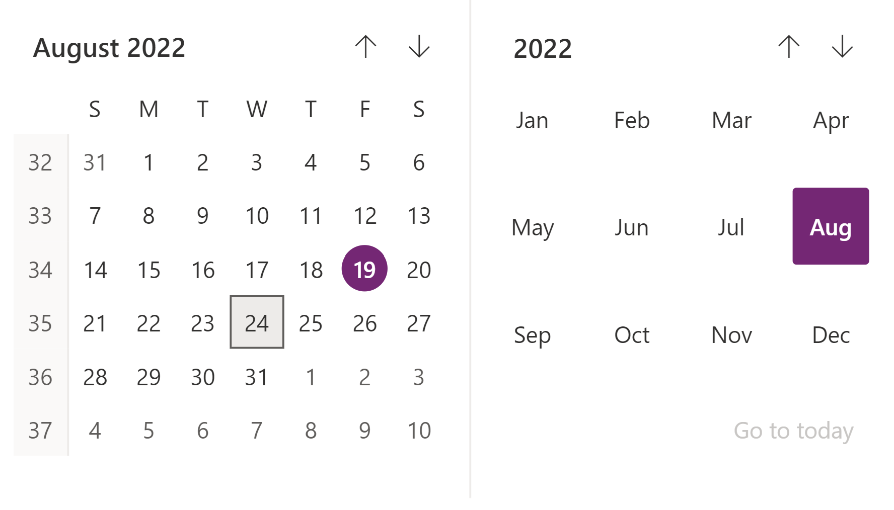 Calendar control reference Power Platform Microsoft Learn