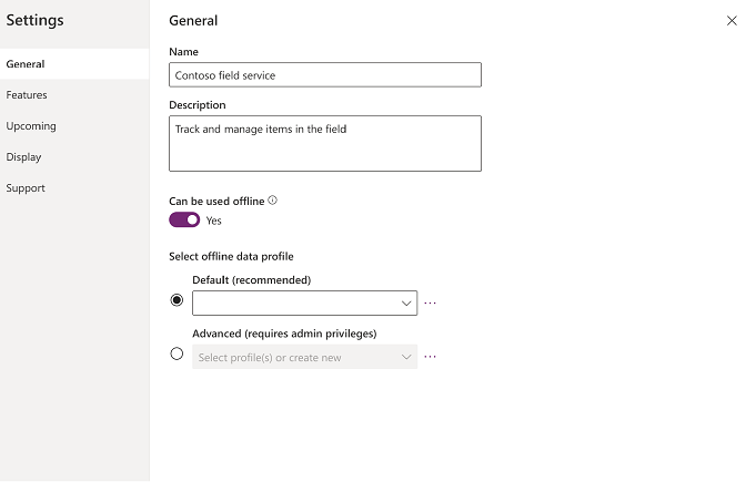 Enable offline use in the settings of the model-driven app.