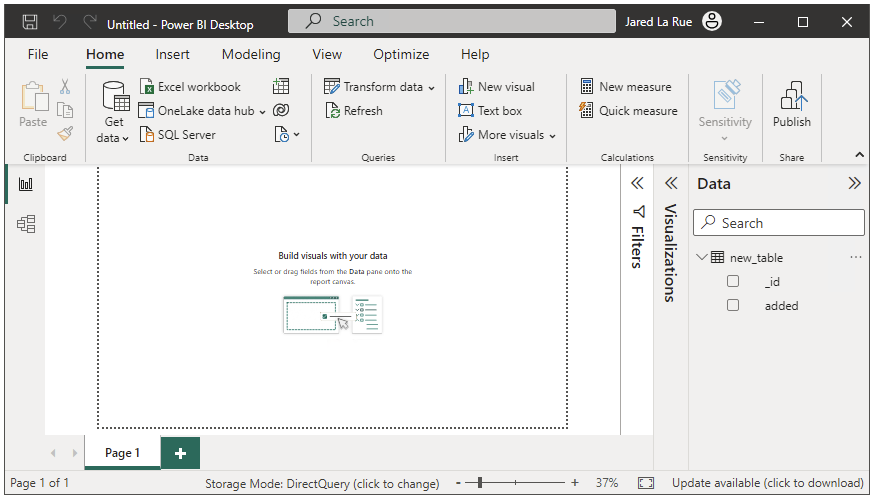 Screenshot showing Native Mongo Query Transform Data Type final result.